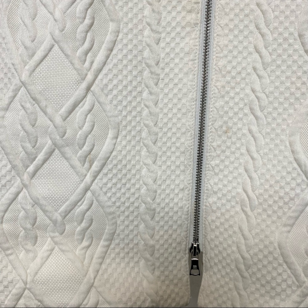 BCBGMAXAZRIA Cream Textured Coat - Picture 5 of 7